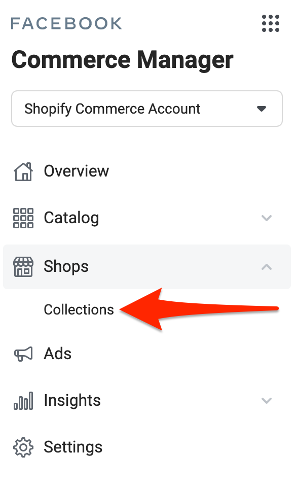 Create Collections for Facebook Shops