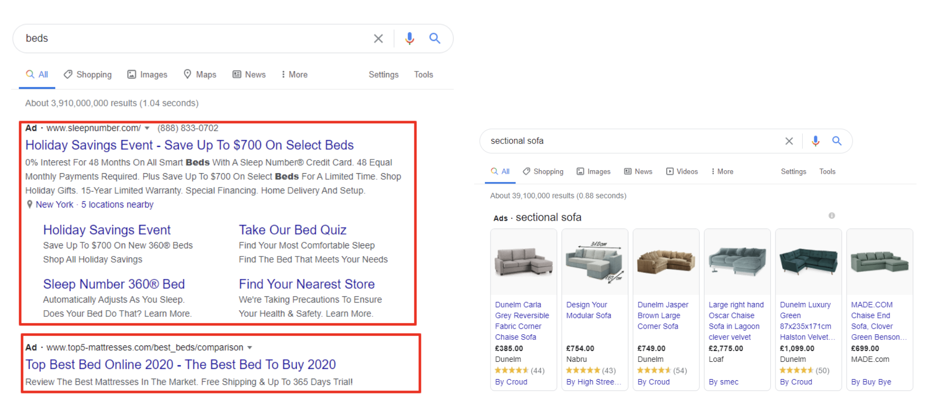 add visual elements on Google Shopping