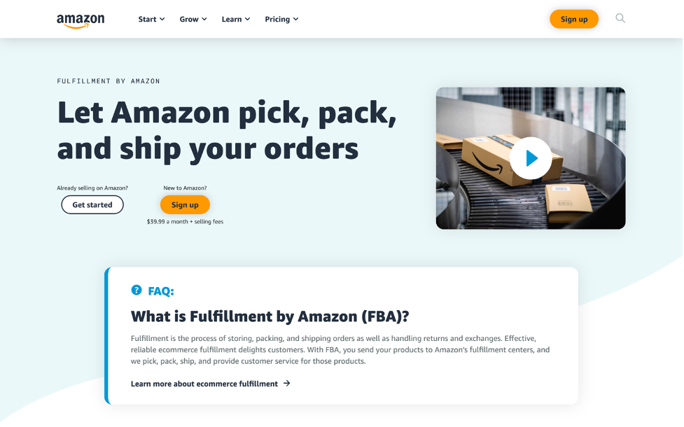 Amazon FBA program