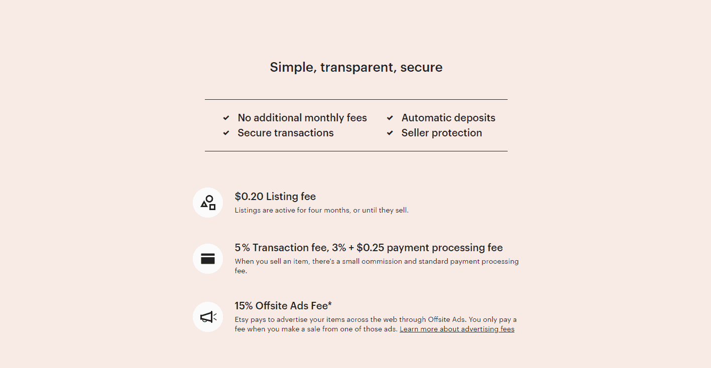 Etsy Seller Fees How Much Does Etsy Charge Per Sale? [Apr 2023 ]