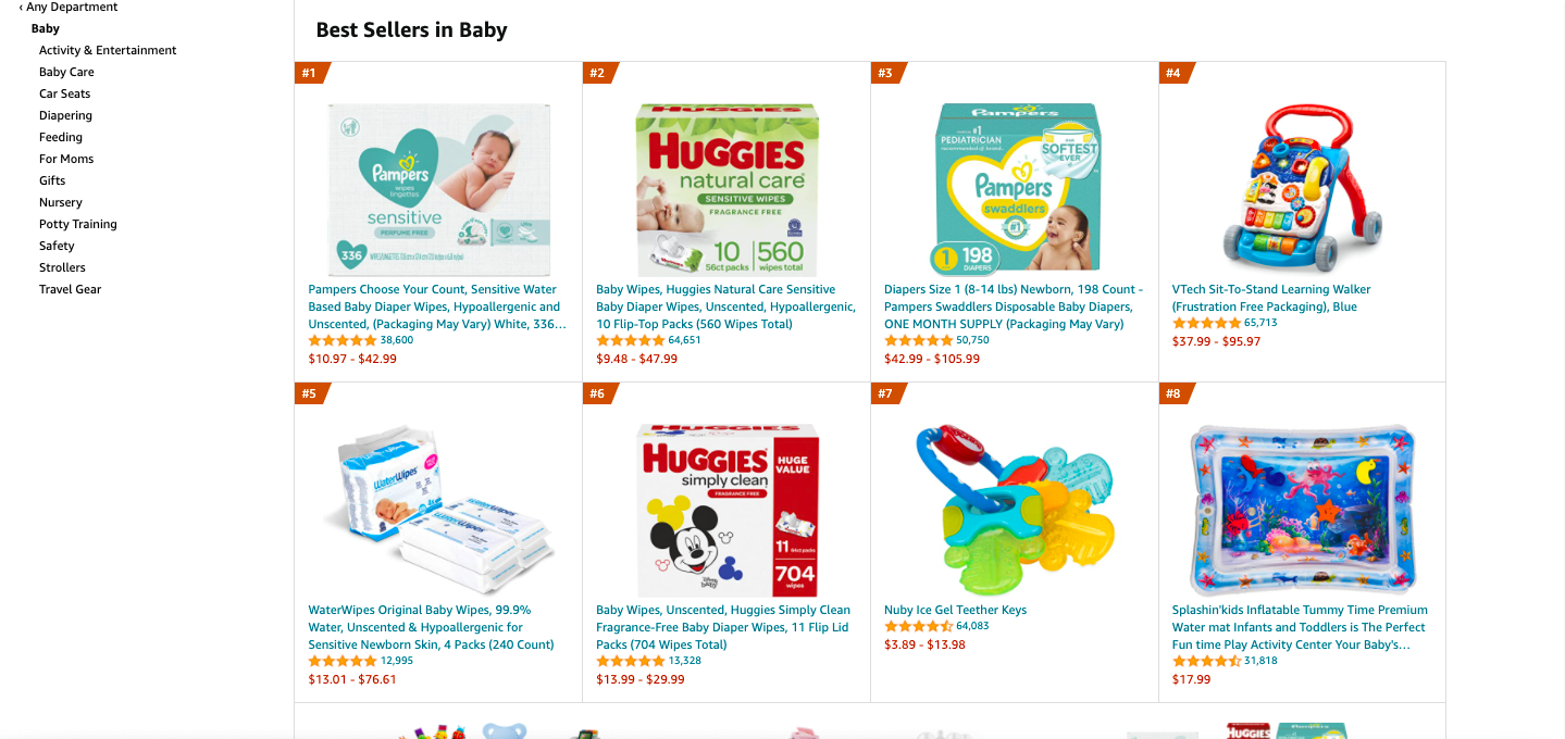 sell baby items on Amazon