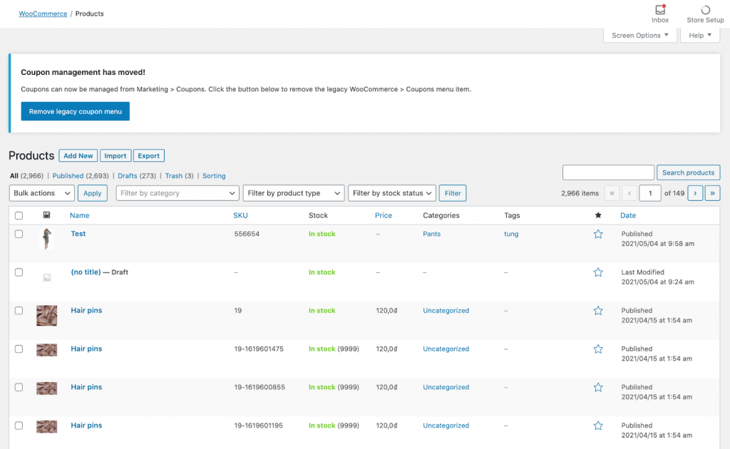 woocommerce inventory management