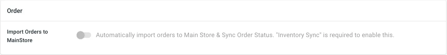 order sync