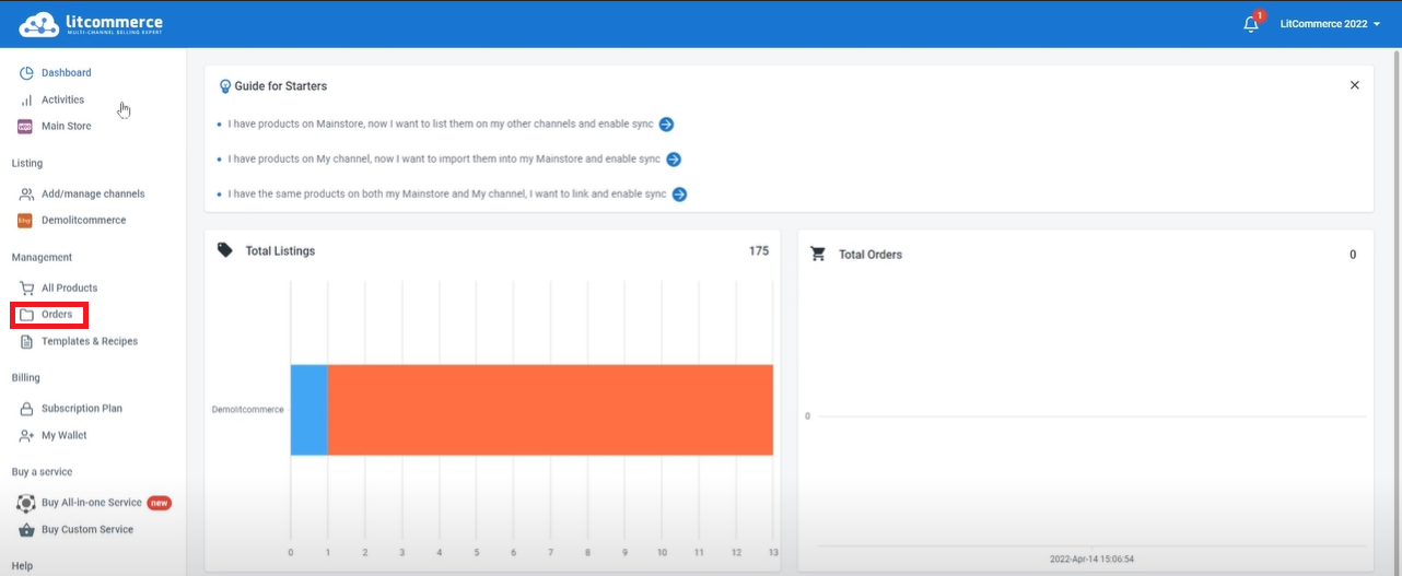 Manage Etsy orders