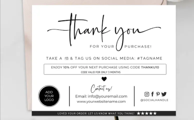 having thank you cards in your digital shop on etsy can gain impressive revenue