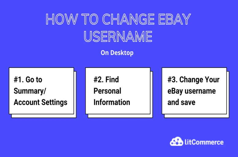 change ebay username on desktop