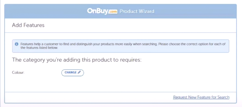 Add feature and description for your onbuy product listing