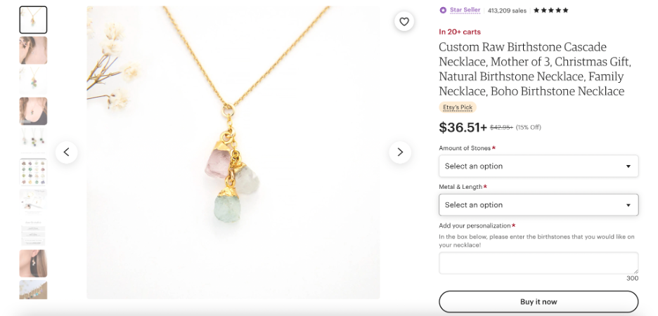 selling jewelry online