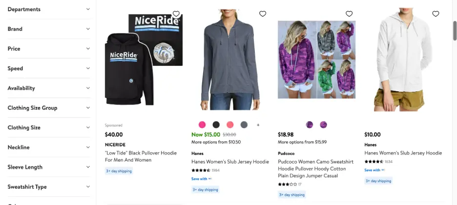 apparel and accessories at walmart