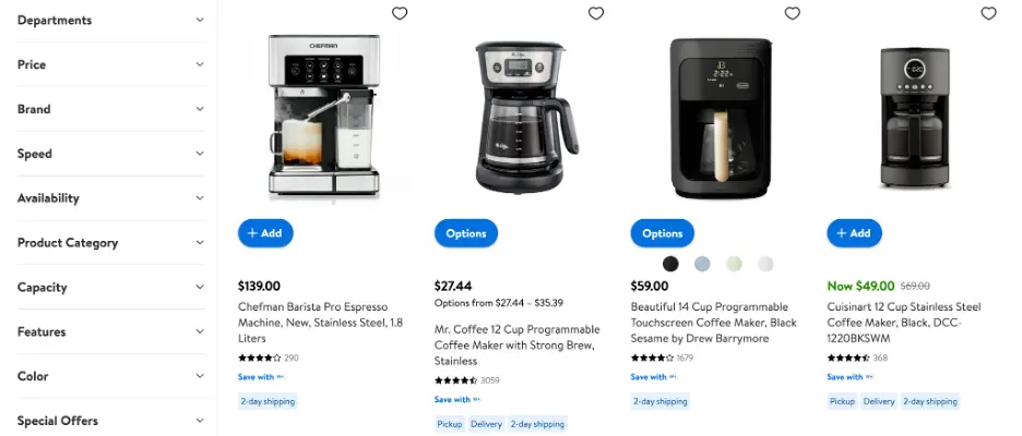 coffee makers are one popular product to buy and sell