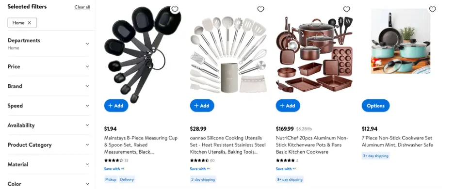 kitchenware is hihgly recommended to sell on walmart