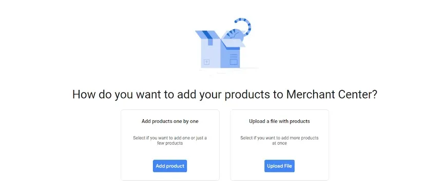 add products page
