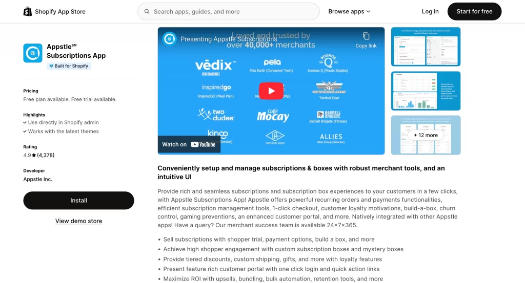 Appstle℠ Subscriptions App