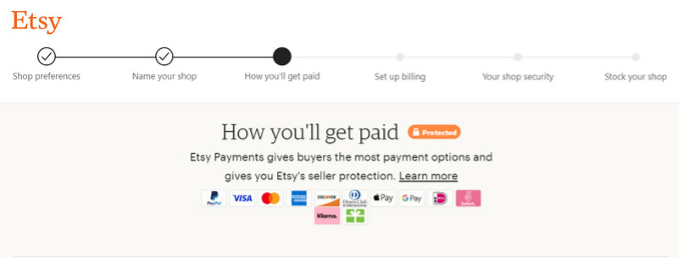 Choose your payment options
