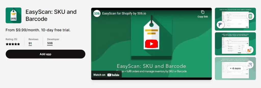 Best inventory app for Shopify EasyScan