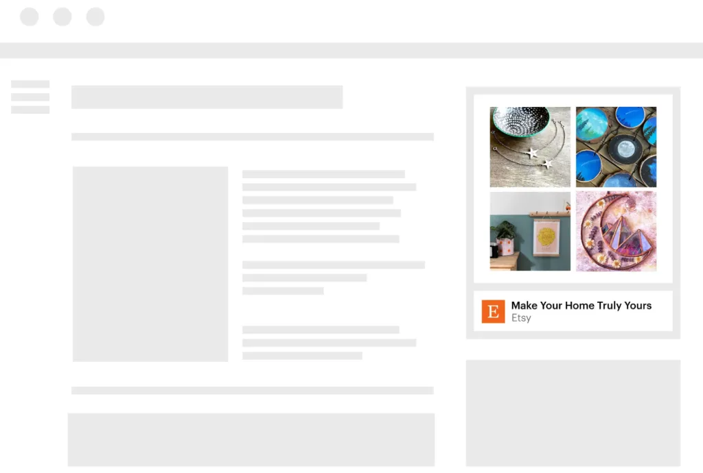 google display ads for etsy