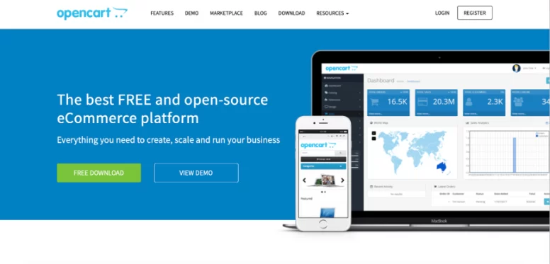 Free and open-source eCommerce platform - OpenCart