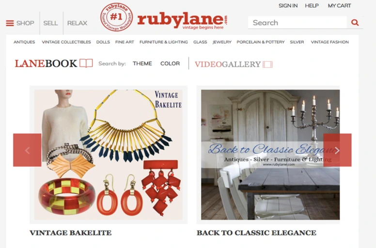 best online sites to sell on - ruby lane 