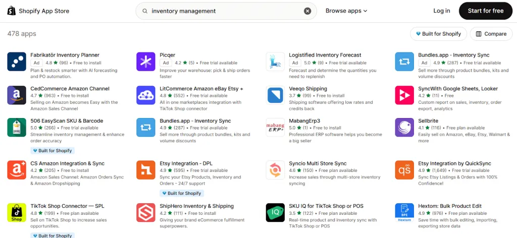 shopify inventory management app