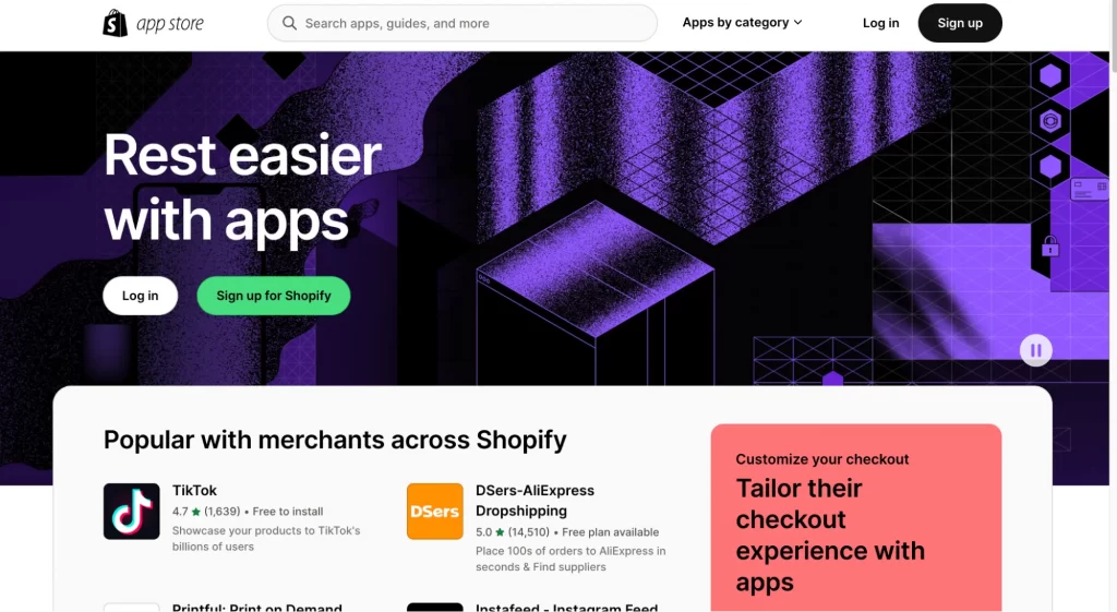 Shopify app store with 8000+ apps to grow businesses. 
