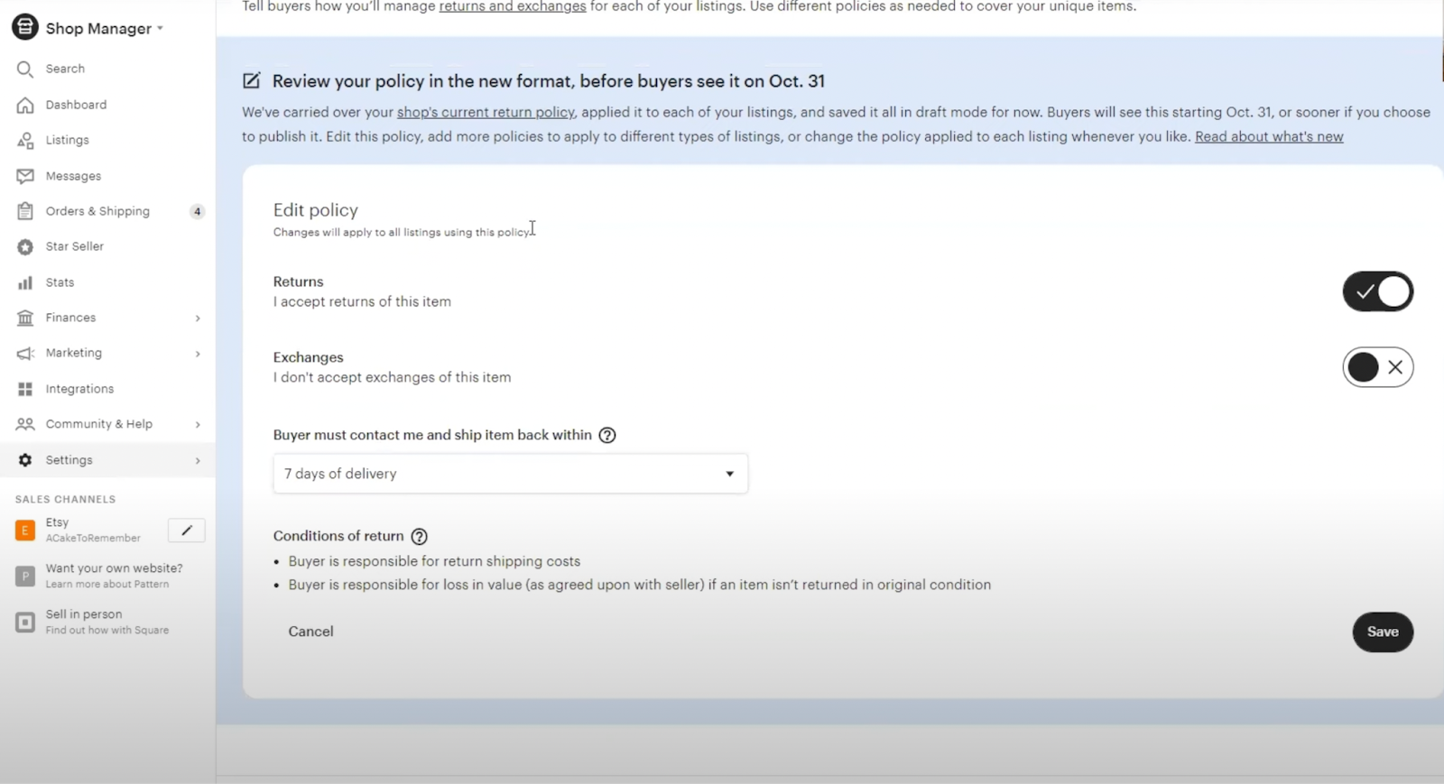 How to Set Etsy Return Policy A Complete Guide [Aug 2024 ]
