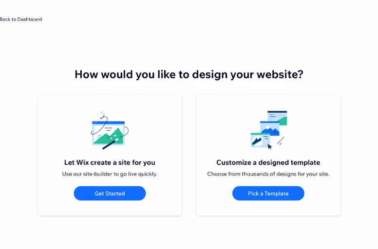 2 options of creating your website 