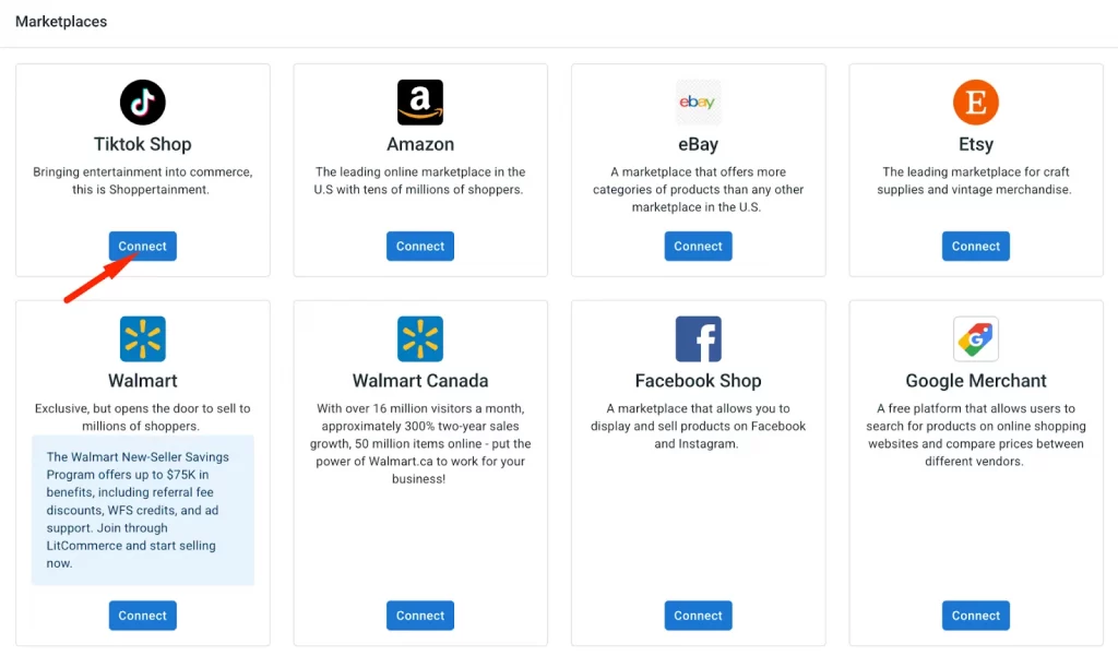 How to sell on TikTok with Shopify6 Connect TikTok Shop on LitCommerce