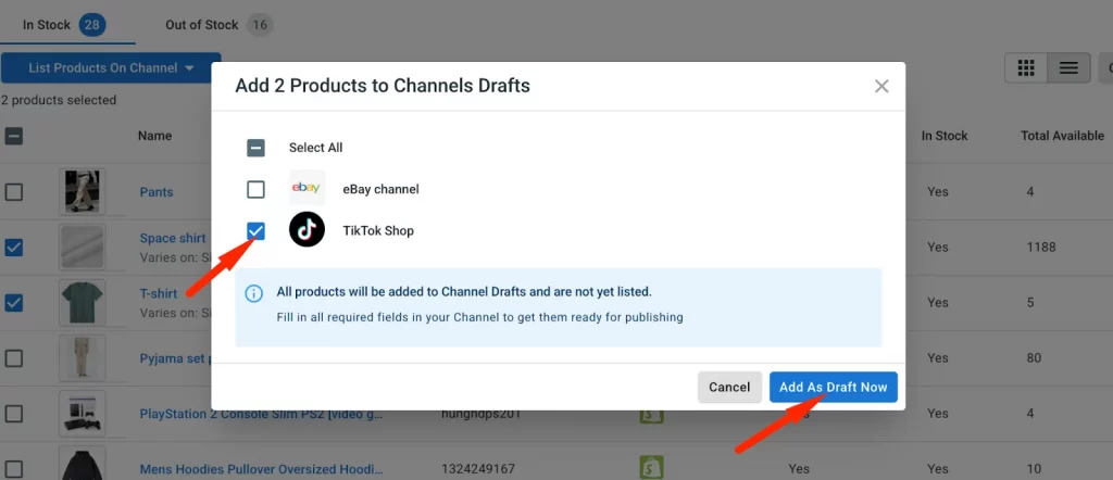 How to sell on TikTok with Shopify9 Add TikTok channel on LitCommerce