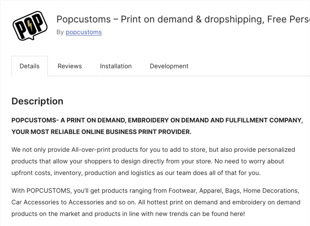 Popcustoms Popcustoms on woocommerce app store