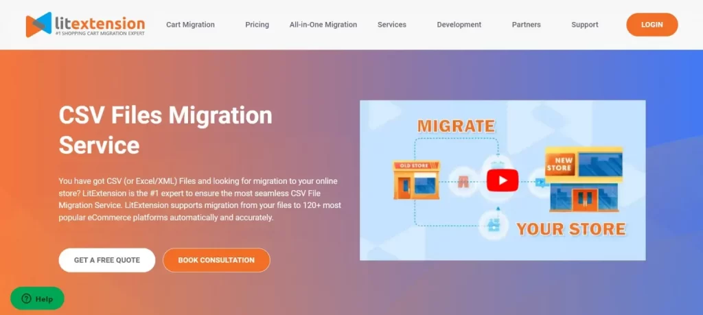 LitExtension CSV files migration services