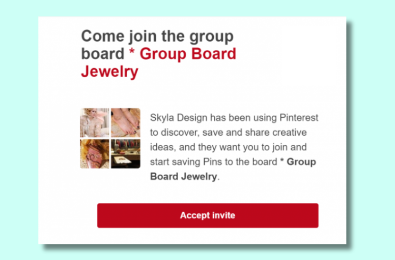 You should participate in group boards and collaborative boards