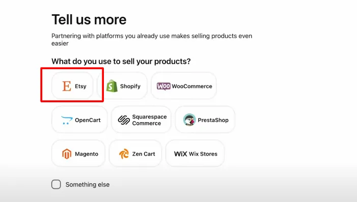 choose to partner with etsy