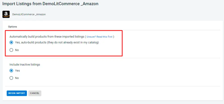 auto linking products for shopify amazon integration
