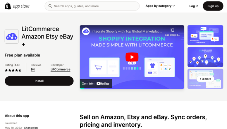 app litcommerce on shopify 
