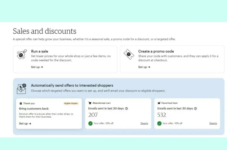 How to create a promo code on Etsy