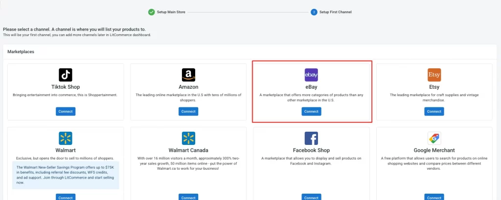 connect your ebay store - eBay CSV import