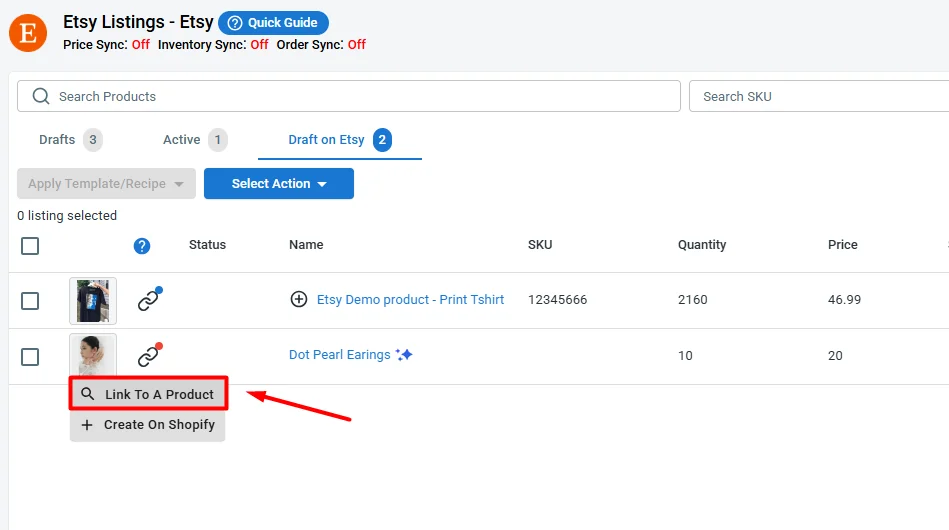 Click Link to a Product Click Link to a Product