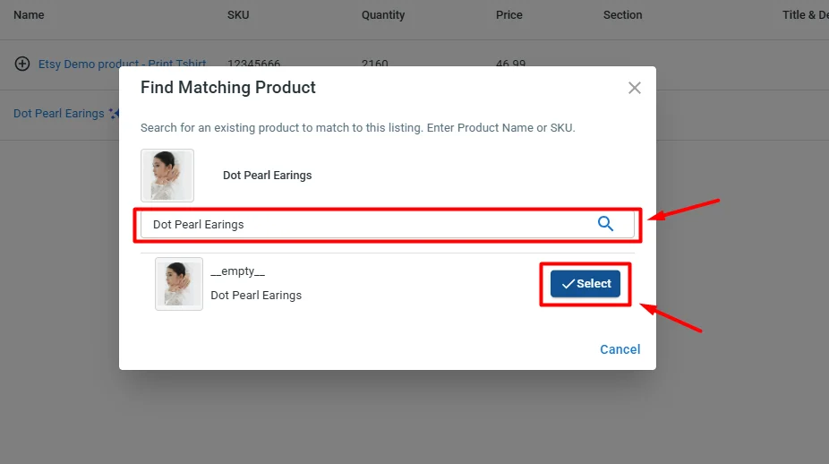 Link products on BigCommerce and Etsy Link products on BigCommerce and Etsy