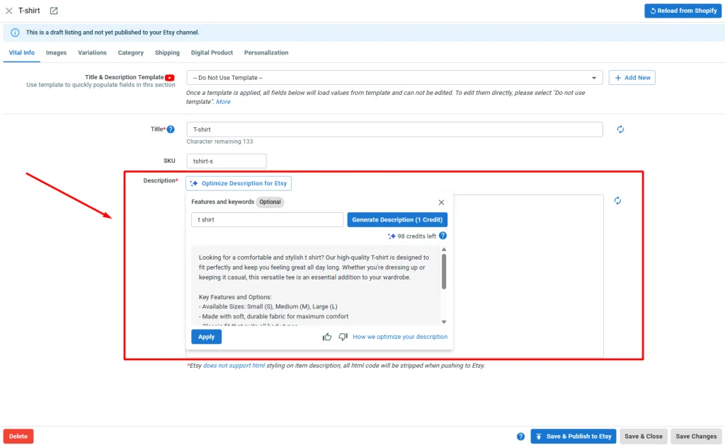 LitCommerce AI powered description optimization LitCommerce AI-powered description optimization
