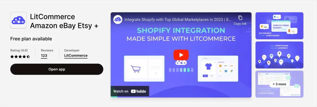 LitCommerce Etsy Shopify app 