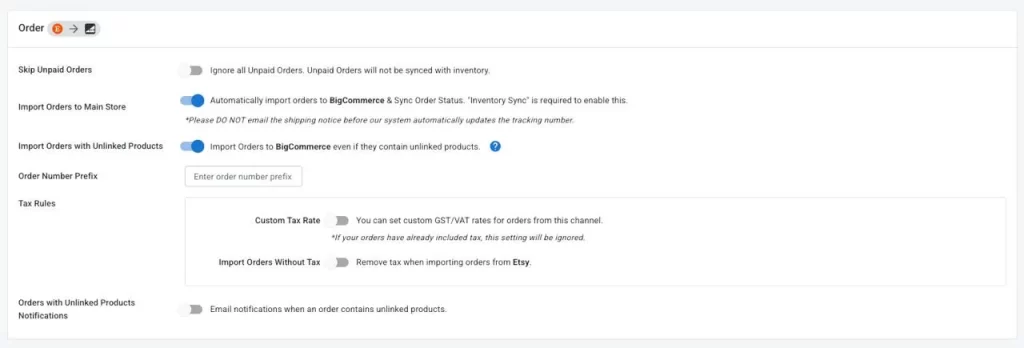 Order sync Order synchronization