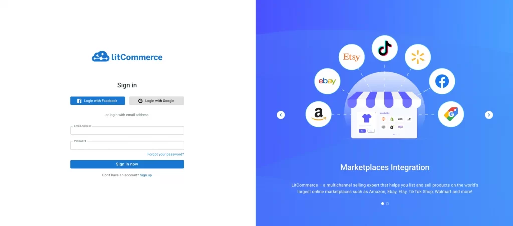Register a LitCommerce Account