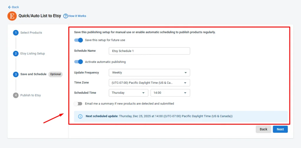 Schedule automatic publishing Schedule automatic publishing