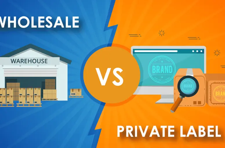 Contrast between Amazon FBA wholesale and private label