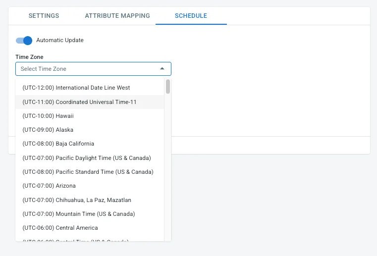 schedule CSV file update