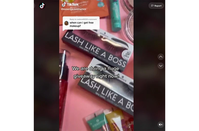 A giveaway event on TikTok