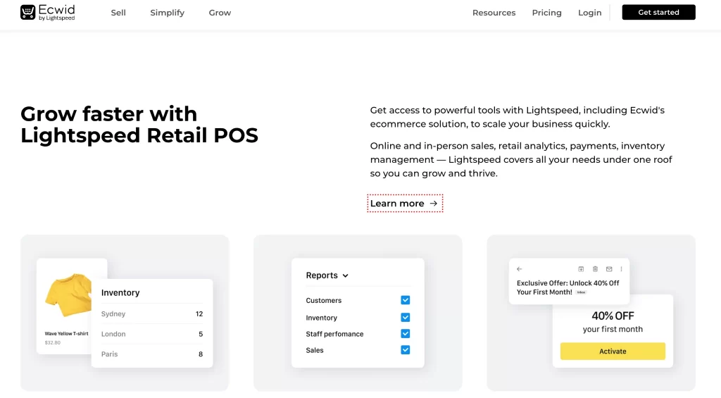CedCommerce Alternatives13 Ecwid POS feature
