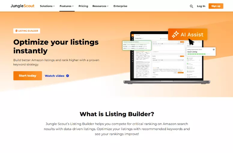 Optimize your Amazon listings and boost rankings with Jungle Scout listing builder