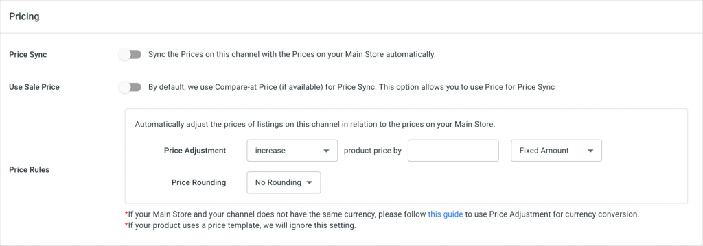 LitCommerce pricing rules