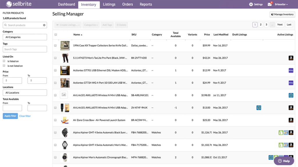image 4 sellbrite selling manager